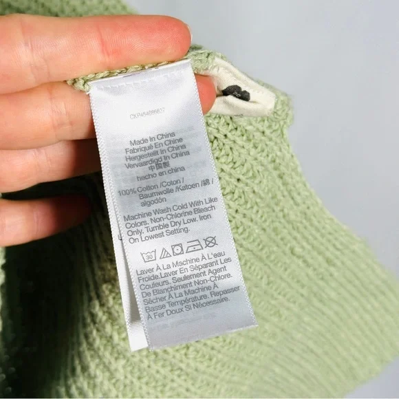 Madewell Pastel Sweater Tank Sage Green Women’s Large - Picture 7 of 12